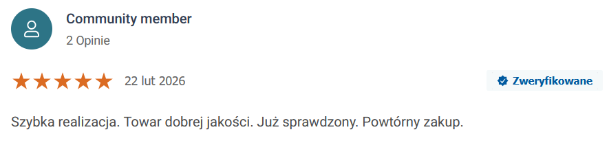 Opinia klienta o profesjonalnych produktach na sterim.eu
